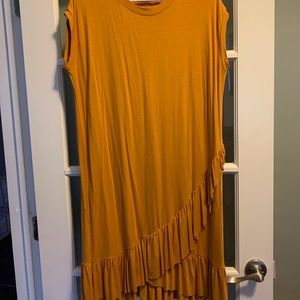 Mustard tunic dress